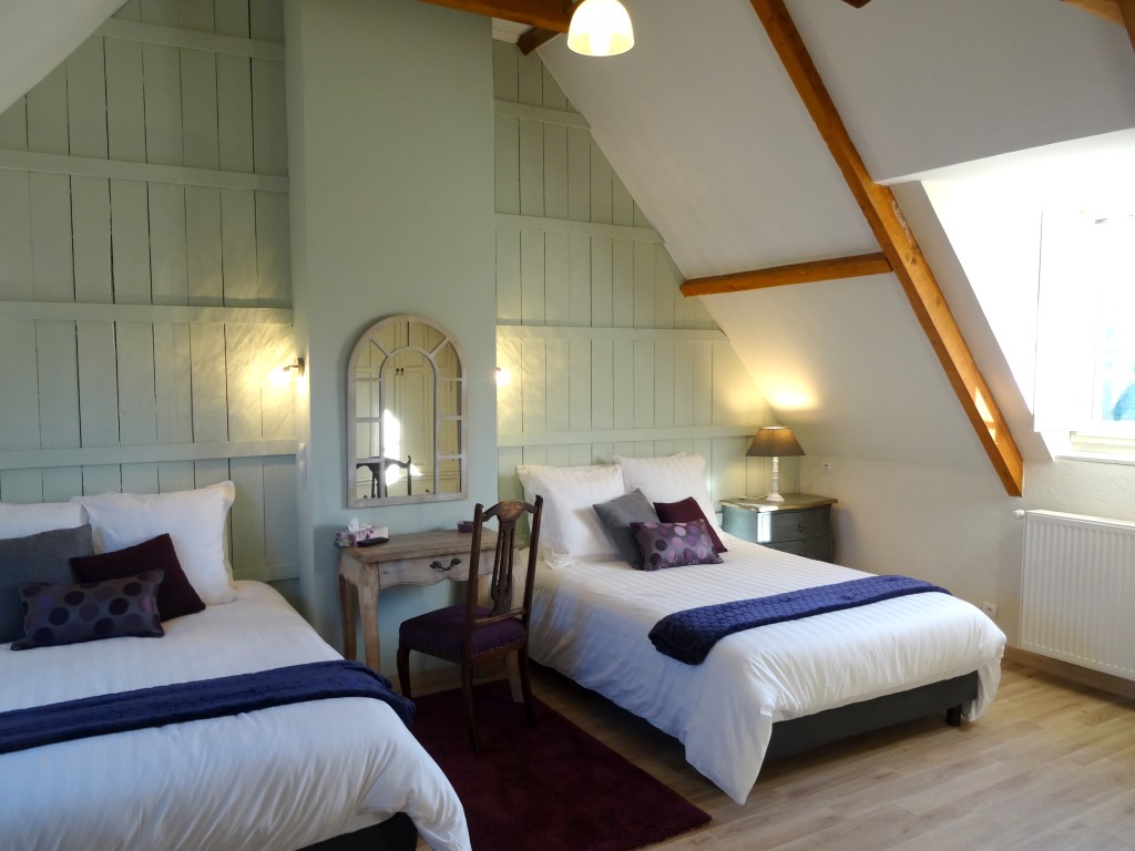 twin room with two double beds